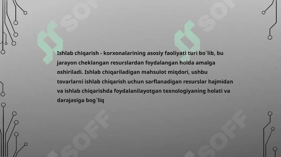 Ishlab chiqarish omillari va bozor 3