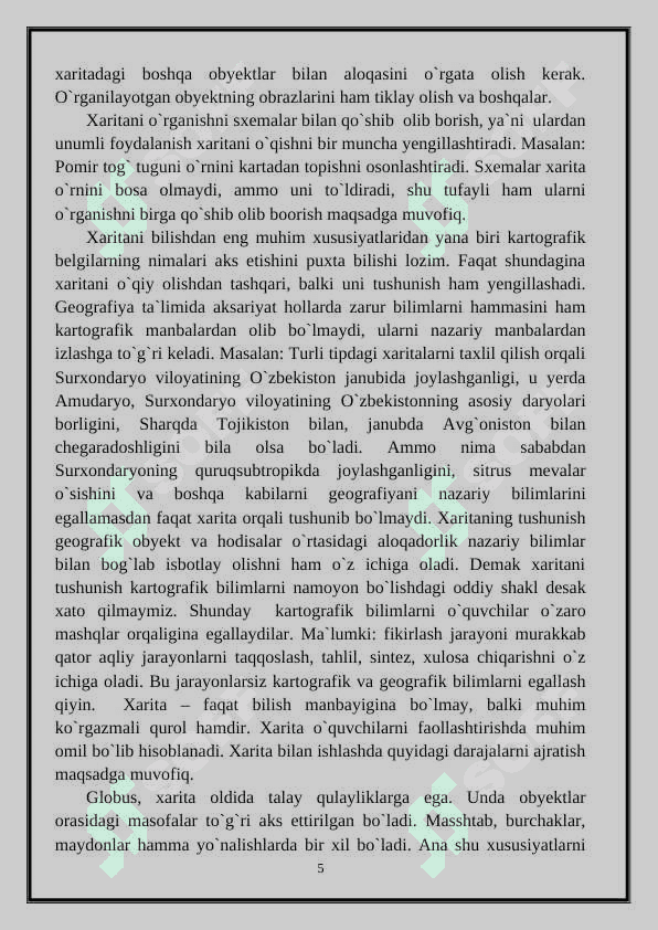 8-SINF GEOGRAFIYA DARSLARIDA XARITALAR BILAN ISHLASH USULLARI 6