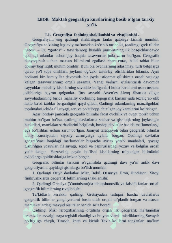 MAKTAB GEOGRAFIYA KURSLARINING AHAMIYATI VA MAZMUNI 4