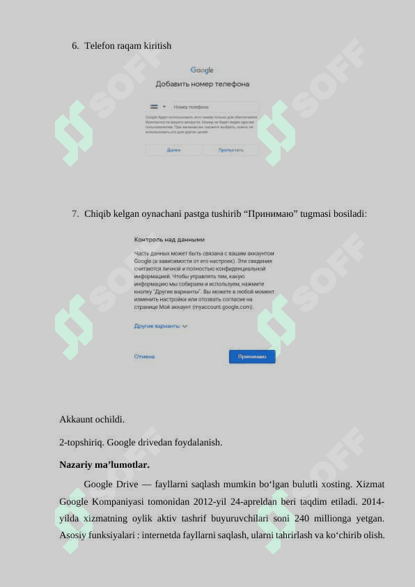 Google Apps platformalarida ishlash 3