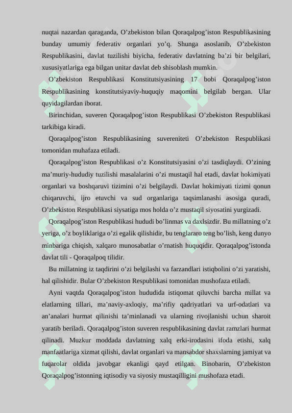 O’zbekiston Respublikasida davlat shaklining o’ziga xos xususiyatlari 7