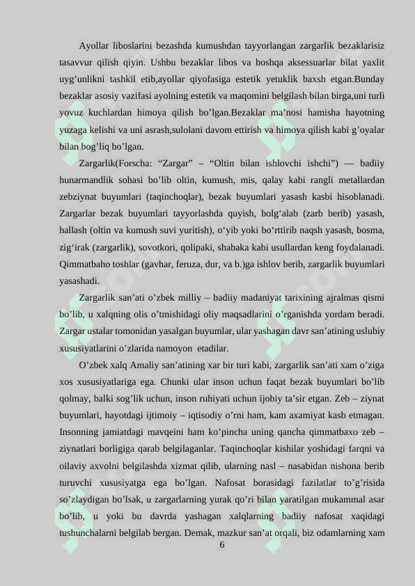 Surxon vohasi ayollarining taqinchoqlari va ularning o‘ziga xos xususiyatlari 6