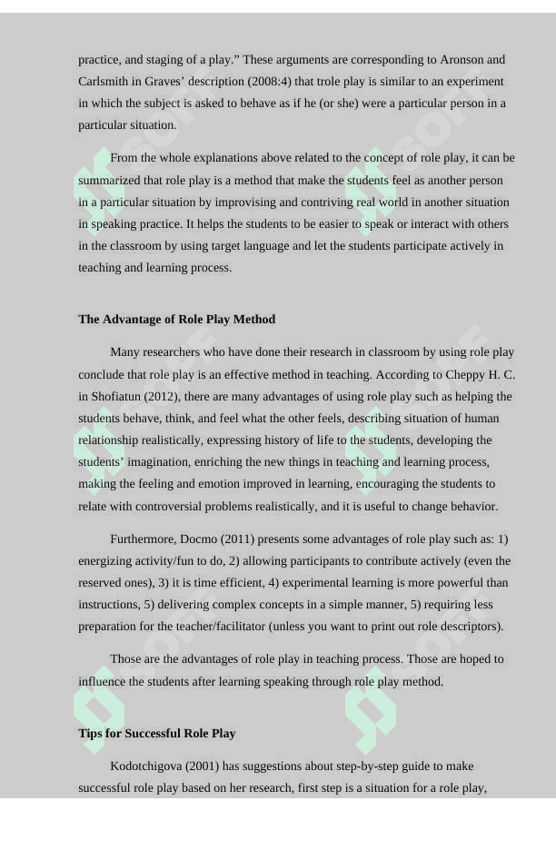 How to use role  play in English classes to improve student's speaking skills 8