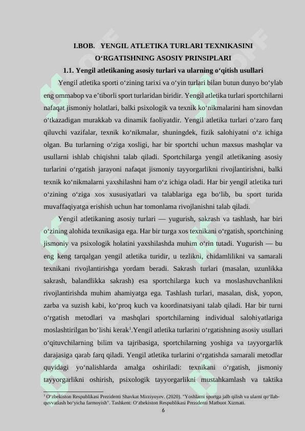YENGIL ATLETIKA TURLARI TEXNIKASINI O‘RGATISH 6