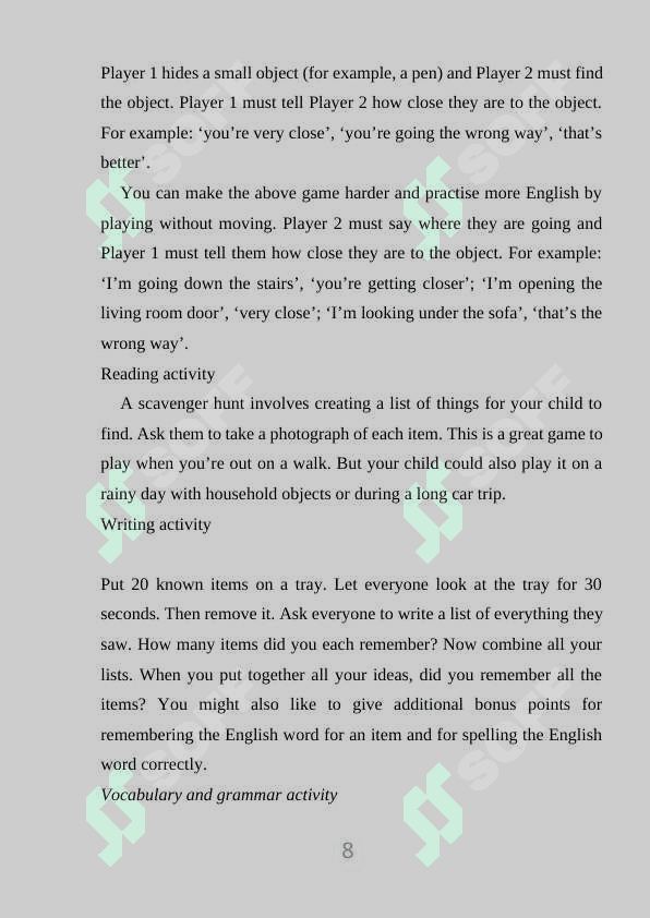 TEACHING GRAMMAR WITH GAMES IN THE EFL CLASSROOM 8