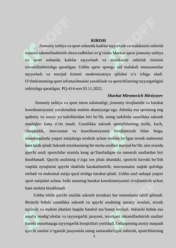 UZUNLIKKA QAYCHI USULIDA SAKRASH TEXNIKASINI O‘RGANISH 2