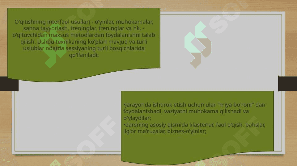 Interaktiv ta’lim tizimi, uning tamoyillari va uslublari 7