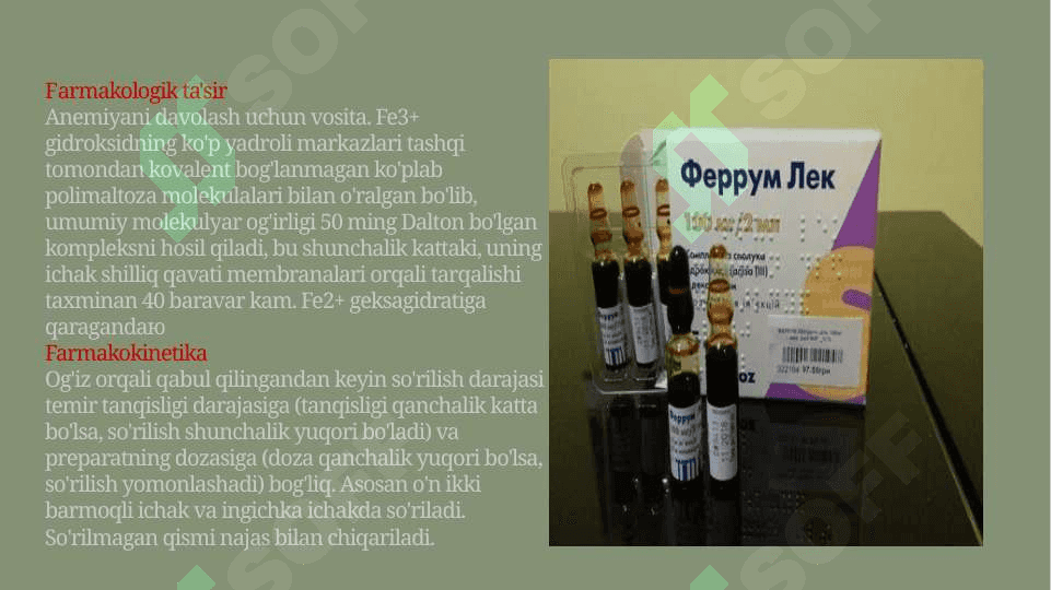 Temir saqlovchi dori vositalarining qiyosiy tahlili 3