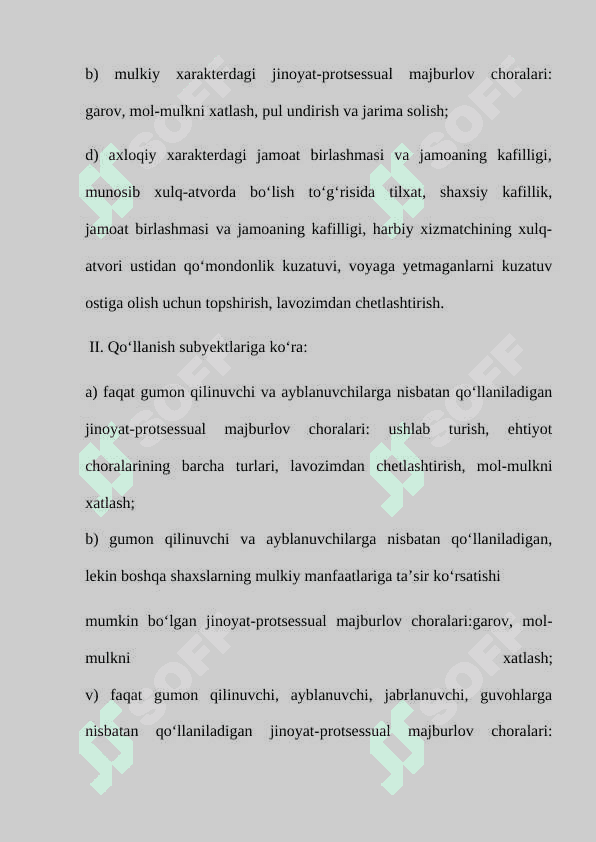 PROSESSUAL MAJBURLOV CHORALARI 7