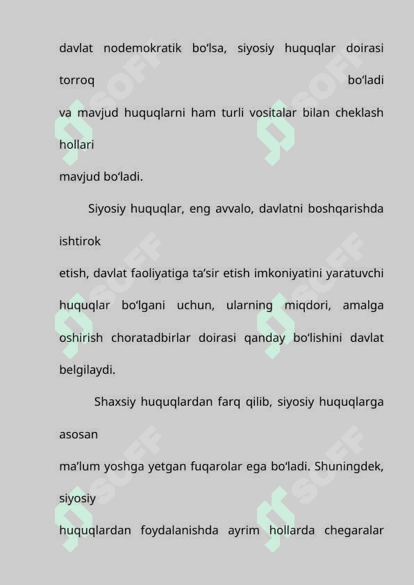 Siyosiy huquqlar 3
