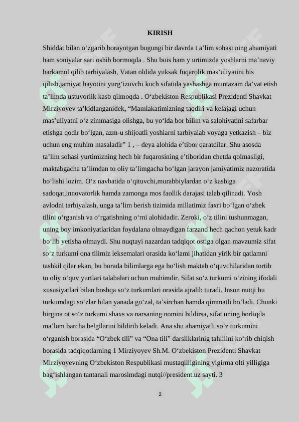 ONA TILI DARSLARIDA SO`Z TURKUMLARINI O`TISH USULLARI 2