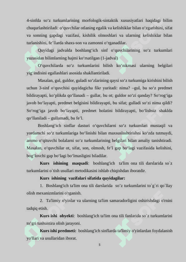 ONA TILI DARSLARIDA SO`Z TURKUMLARINI O`TISH USULLARI 5