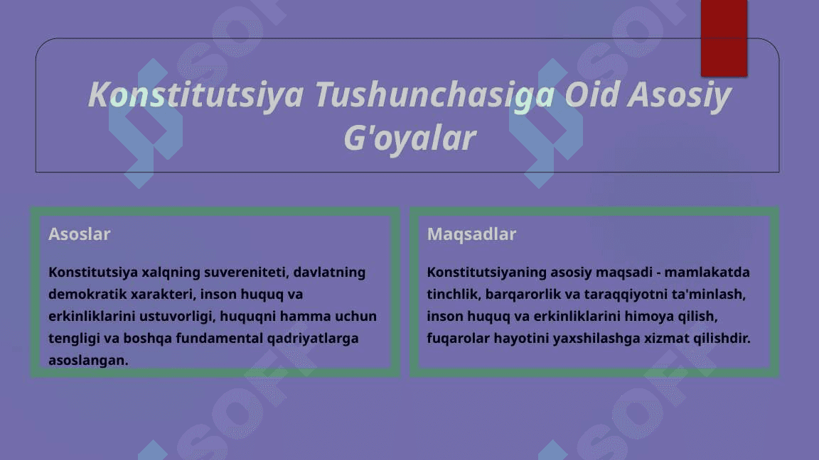 O'zbekiston Respublikasi Konstitutsiyasi: Asosiy Prinsiplari 2