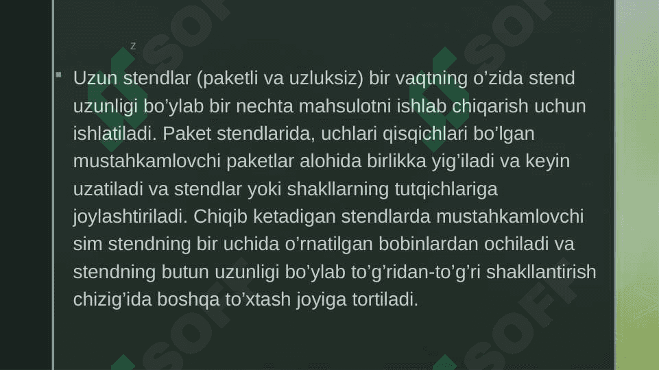 Beton mahsulotlarini stend usulida tashkil qilish 3