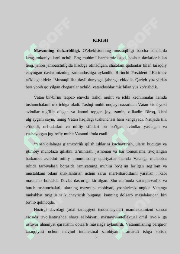 O’QUVCHILAR NING  VATANPARVARLIK VA BURCH  TUYG’ULARINI SHAKLLANTIRISH 2