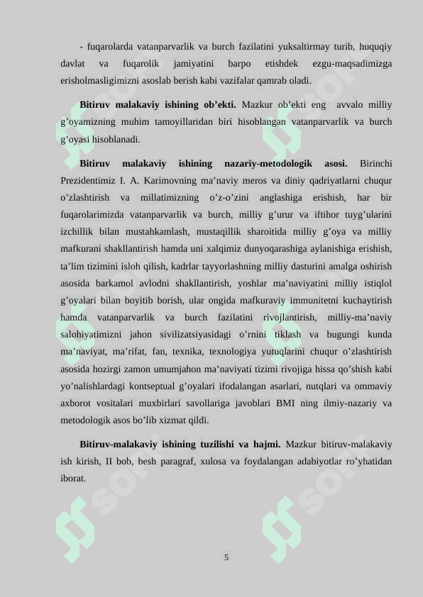 O’QUVCHILAR NING  VATANPARVARLIK VA BURCH  TUYG’ULARINI SHAKLLANTIRISH 5