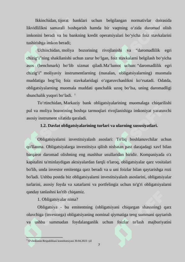 Davlat obligasiyalari 7