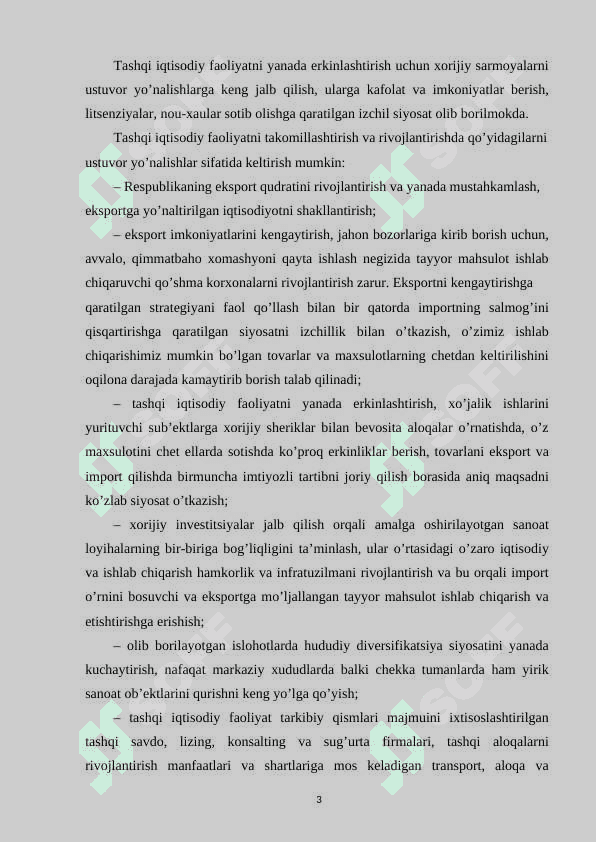 Xorijiy valyutalar bozori tawkiliy jihatlari 3