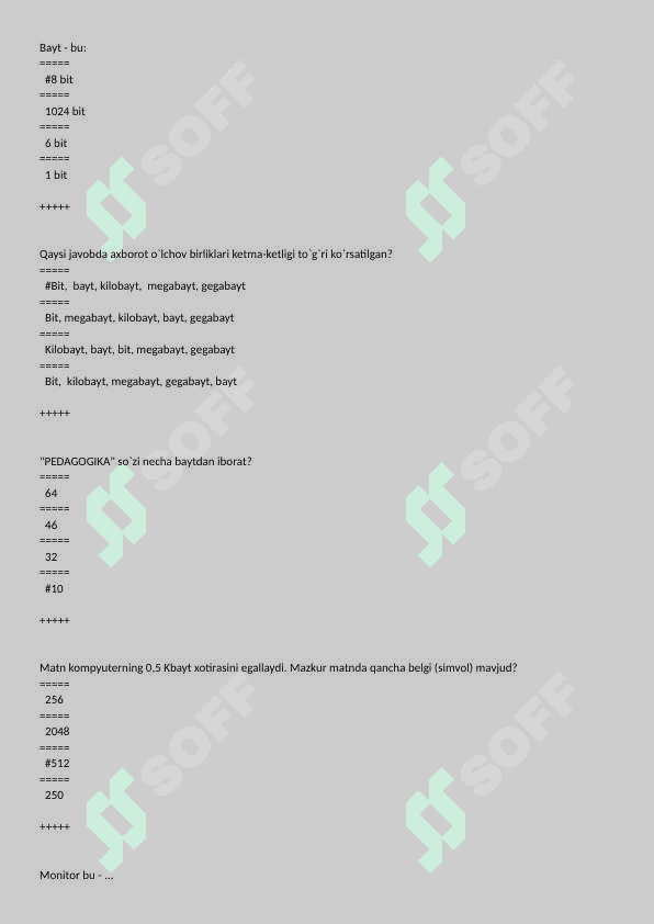 AKT dan 150 ta test(Hemis formatda) 3