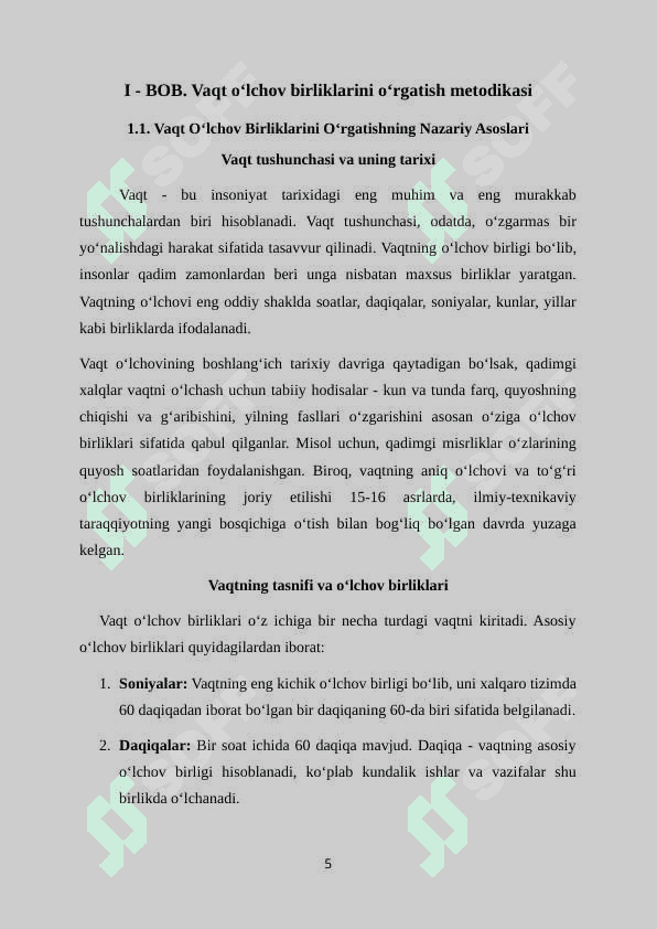 Vaqt va yuz o‘lchov birliklarini o‘rgatish metodikasi 5