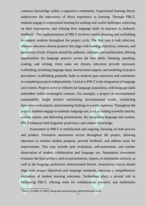 Teaching English language through Project works 7