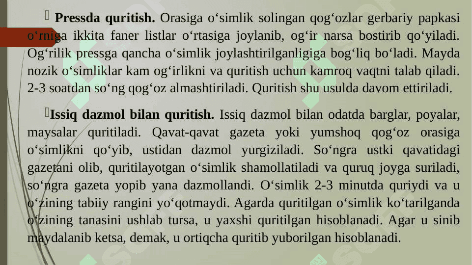 Tabiiy materiallardan amaliy darslarni tashkil etish metodikasi 7