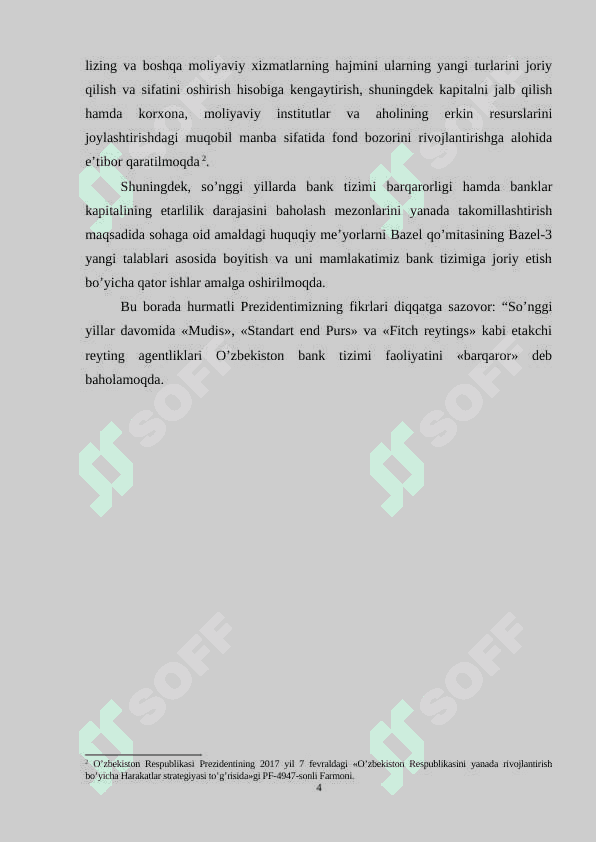 Banklar faoliyatini nazorat qilishda qo’llaniladigan usullar 3