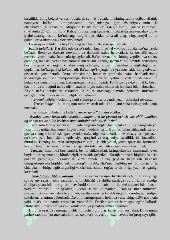 HIQILDOQ KASALLIKLARI 8