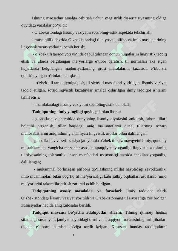 MUSTАQILLIKDАN KEYINGI YILLАRDА О‘ZBEKISTОNDА  LISОNIY VАZIYАT 4