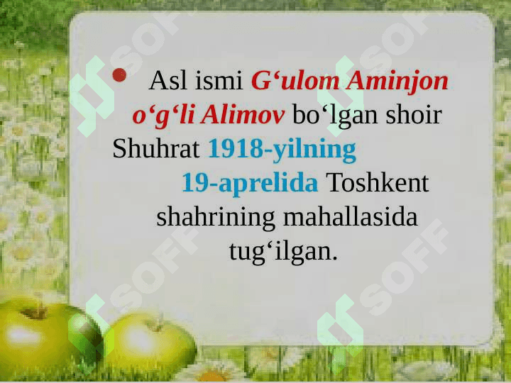 Shuhrat. Mardlik afsonasi 3
