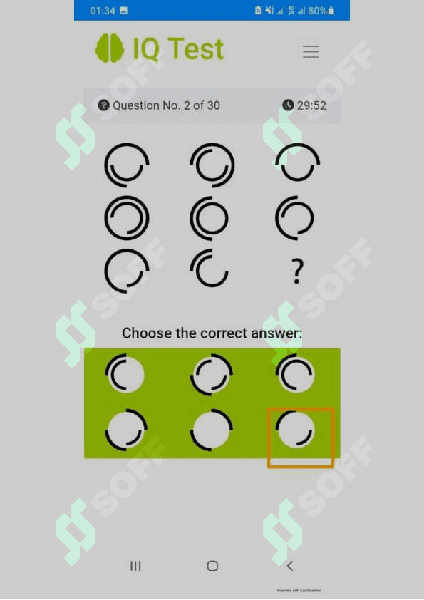 Argos IQ test javoblari 2