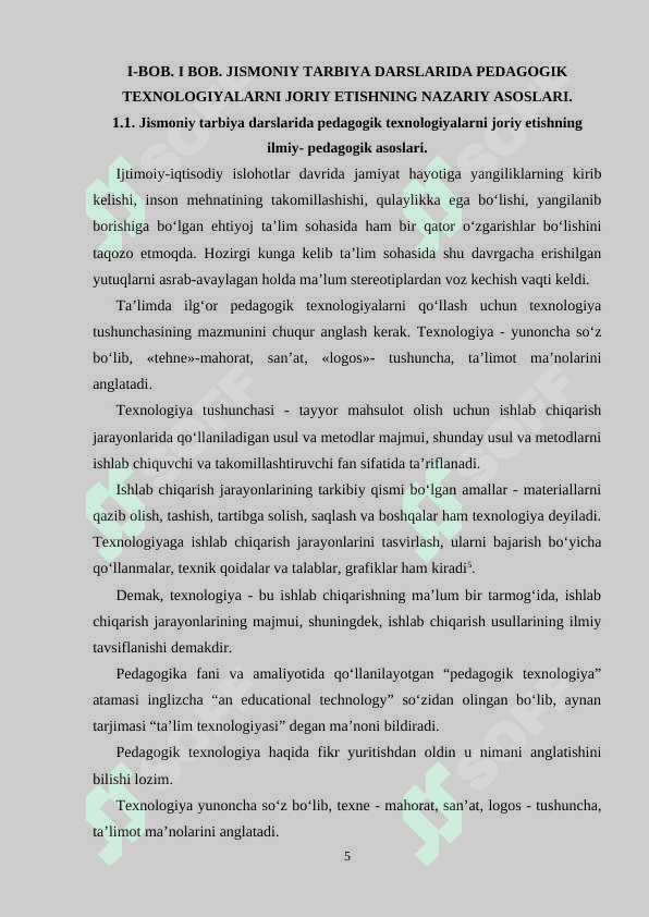 JISMONIY TARBIYA DARSIDA O'QUVCHILAR FAOLIYATINI TASHKIL ETISH USULLARI. 5