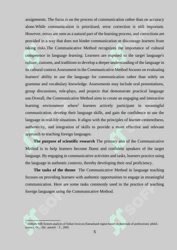 COMMUNICATIVE  METHOD-A NEW APPROACH IN THE PRACTICE  OF TEACHING FOREIGN LANGUAGE. 4