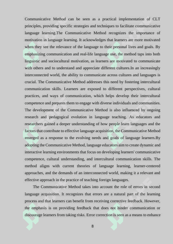 COMMUNICATIVE  METHOD-A NEW APPROACH IN THE PRACTICE  OF TEACHING FOREIGN LANGUAGE. 7
