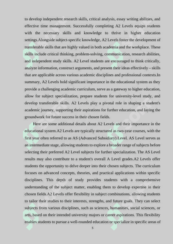 METHODS TO SELECT APPROPRIATE WHILE-ACRIVITIES  FOR A2 LEVELS. 5