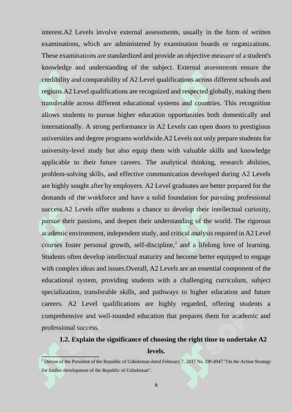 METHODS TO SELECT APPROPRIATE WHILE-ACRIVITIES  FOR A2 LEVELS. 6