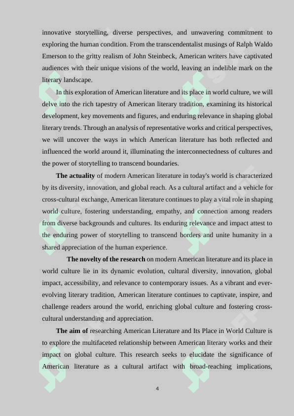 Modern American Literature. A matter of style and mastery 4