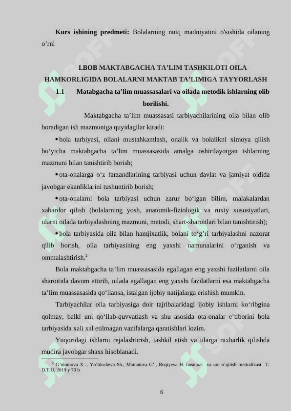 MAKTABGACHA TAʼLIM TASHKILOTLARINING OILA BILAN ISHLASH SHAKLLARI 6