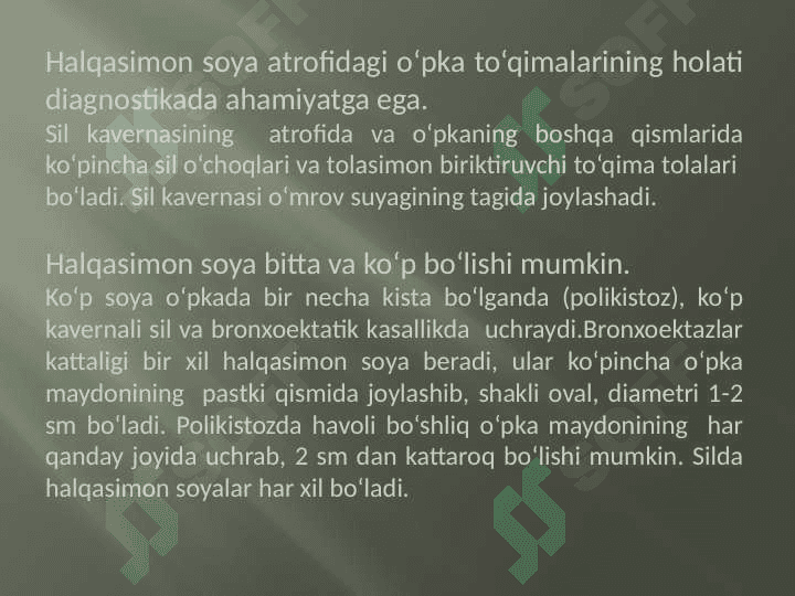 Halqasimon Soyalanish 4