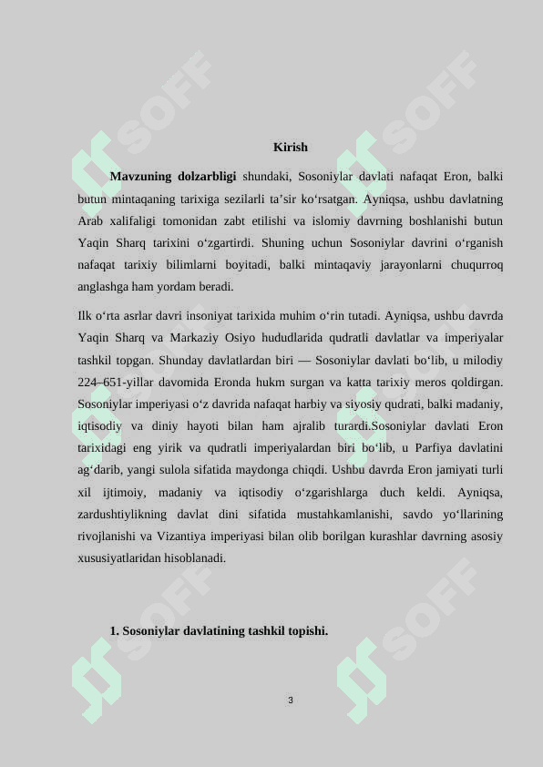Ilk o‘rta asrlarda sosoniylar Eroni 3