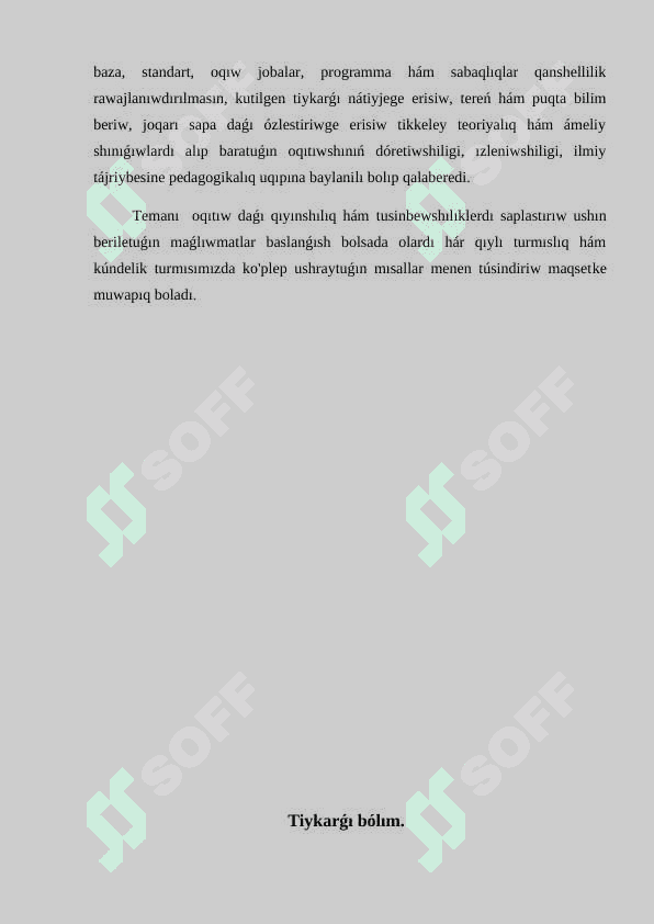 Elektrostatikalik sistemadagi asbaplardin islew printsipin uyreniw 4