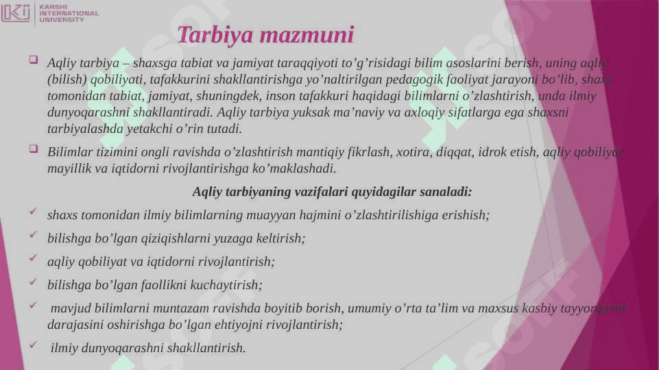 TАRBIYA MАQSАDI VА VАZIFАLАRI 8