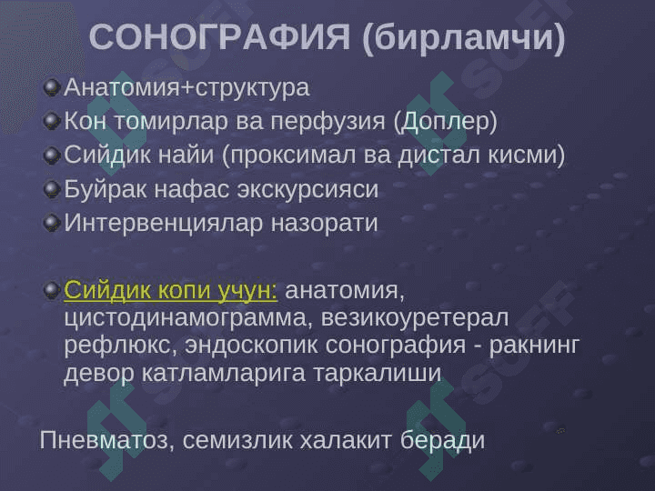 Буйрак ва сийдик йуллари касалликларининг нур ташхиси 3