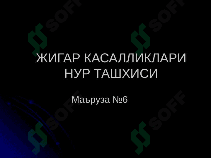 Жигар ва ут йуллари касалликларининг нур ташхиси 2