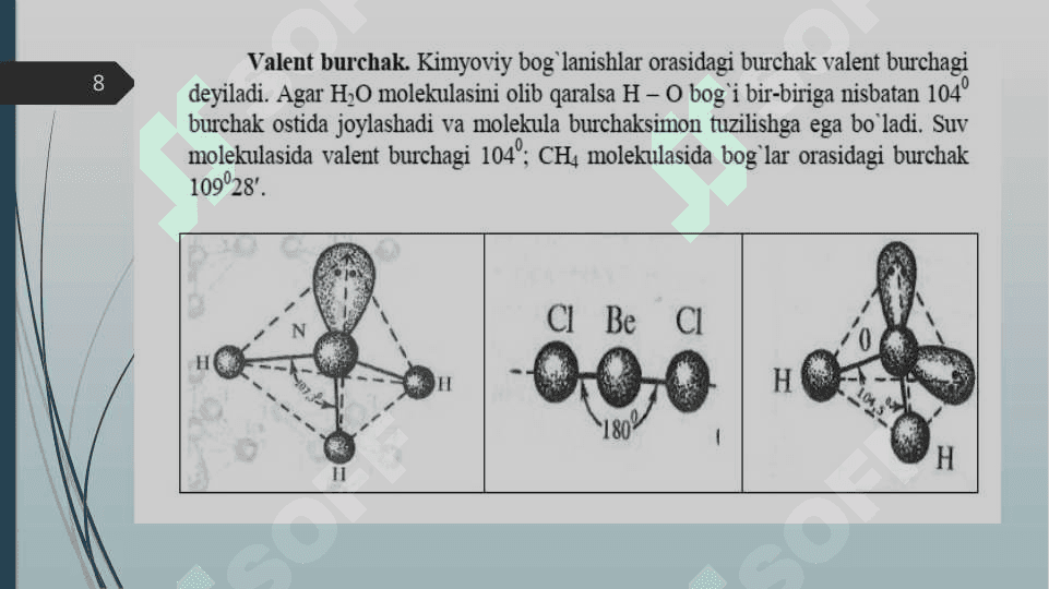 Kimyoviy bog'lanishlar 8