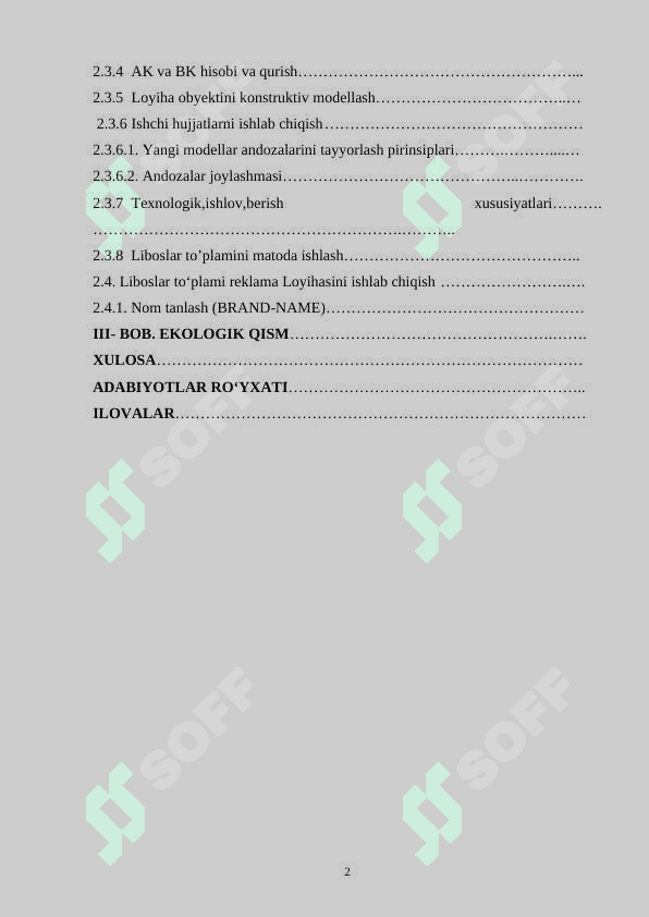 Liboslar to‘plami kontsеptsiyasini ishlab chiqish 2