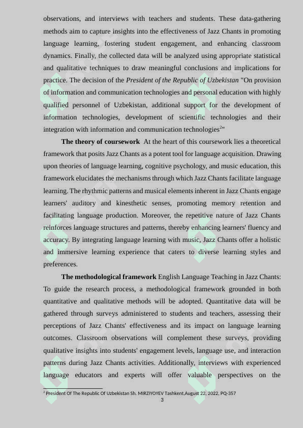 English   Language Teaching in Jazz Chants 3