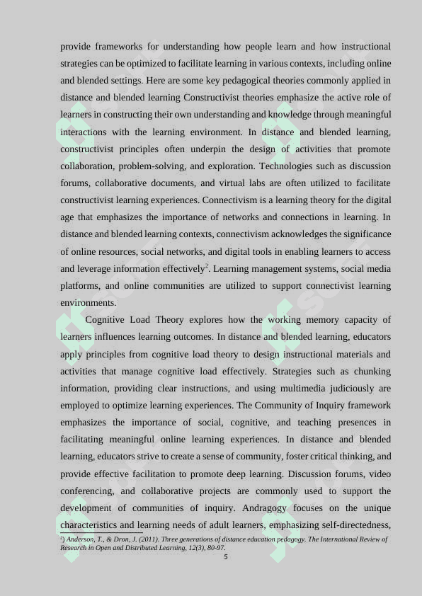 DISTANCE AND BLENDED LEARNING 5