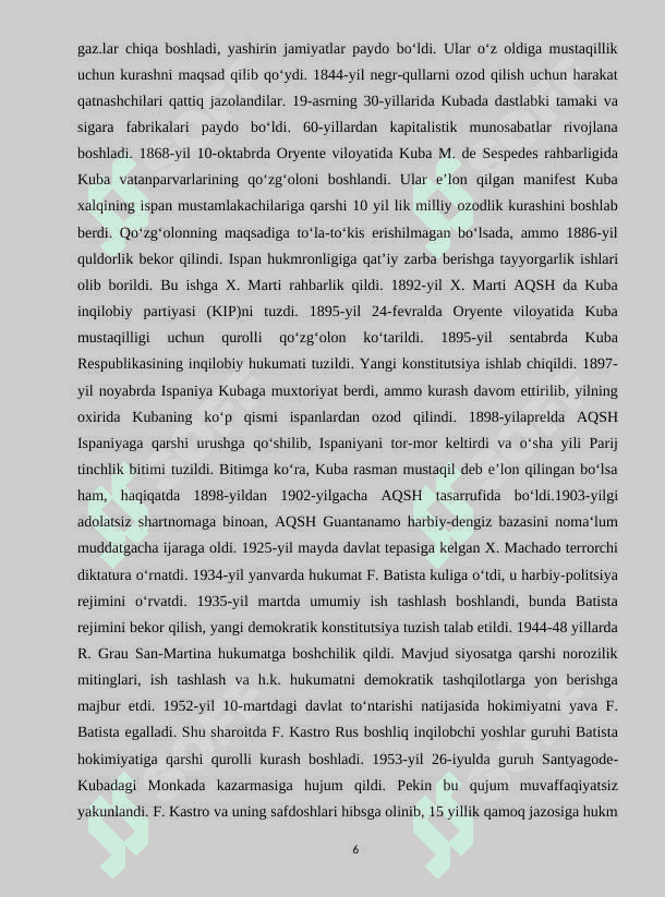 Kuba orolining vujudga kelishi, davlat tuzimi va  tabiati 6