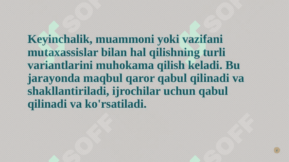 Bir jinsli tenglamalar sistemasi. Fundamental   yechimlar. 4